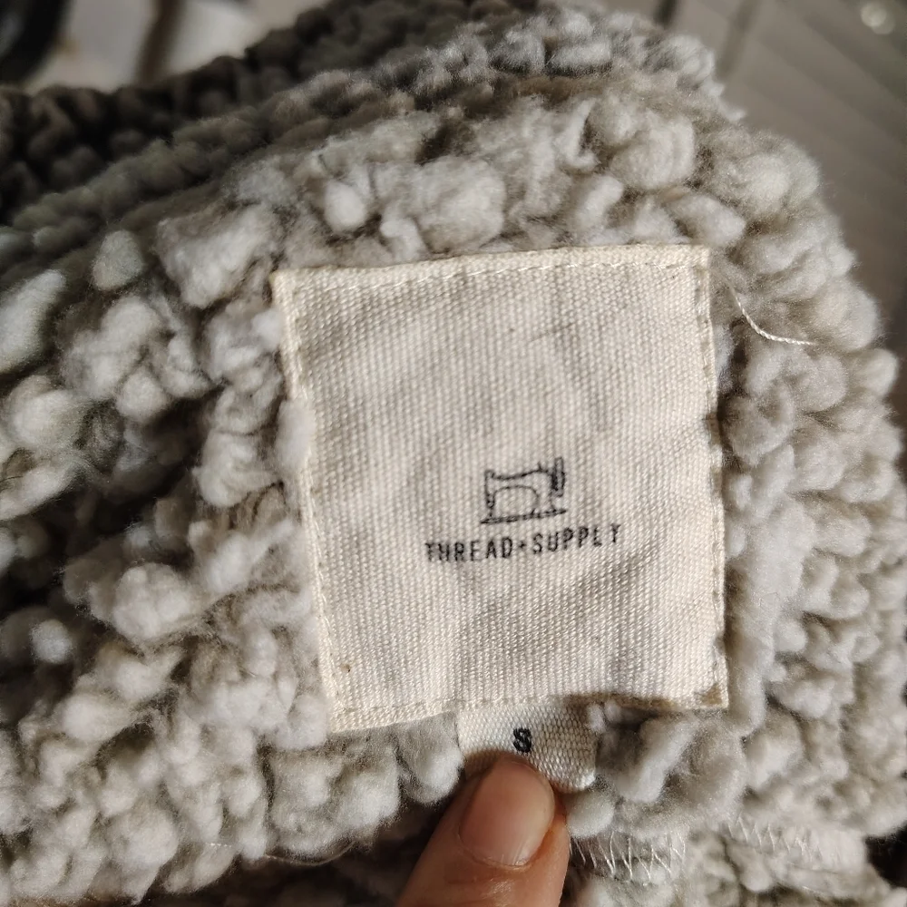 Thread Supply Women's Fleece Vest - Light Gray